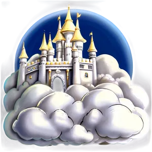 Fantasy Cloud Castle PNG Qck46