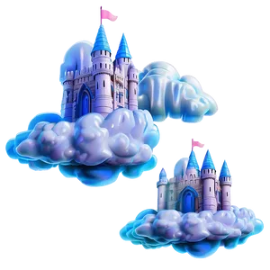 Fantasy Cloud Castle PNG Ycw81