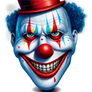 Fantasy Clown Face Artwork Png Pbf PNG image