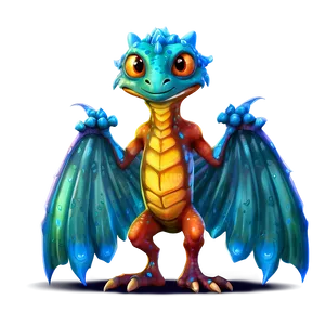 Fantasy Creature Cartoon Character PNG 06122024