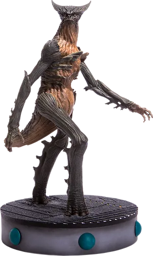 Fantasy Creature Statueon Display PNG image
