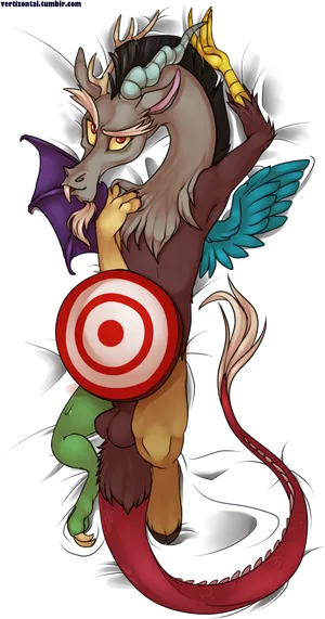 Fantasy_ Creature_ Target_ Practice_ Anime_ Style PNG