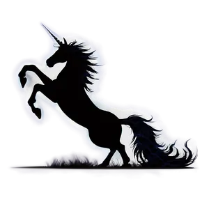 Fantasy Creature Unicorn Silhouette PNG Scx20 PNG