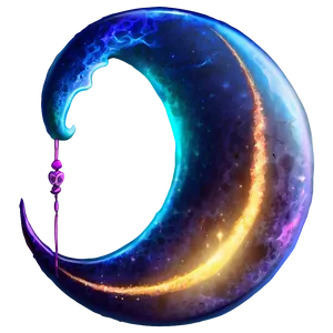 Fantasy Crescent Moon PNG 06252024 PNG