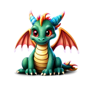 Fantasy Cute Dragon Png 06262024 PNG image