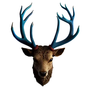 Fantasy Deer Antler Artwork PNG 06122024