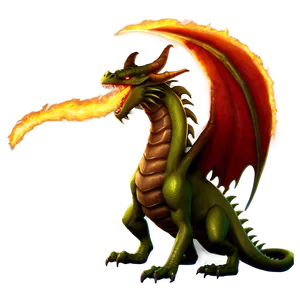 Fantasy Dragon Fire Blast Png Pja74 PNG image