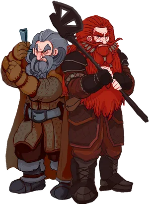 Fantasy Dwarf Warriors PNG image