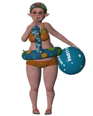 Fantasy Elf Beach Party