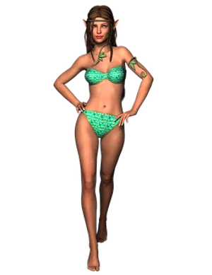 Fantasy_ Elf_ Model_in_ Bikini