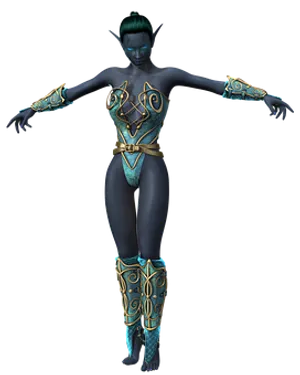 Fantasy_ Elf_ Woman_ Render