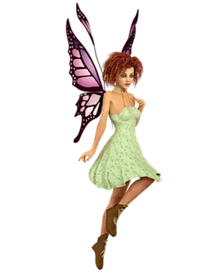 Fantasy Fairywith Wings PNG image