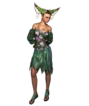 Fantasy_ Forest_ Nymph PNG image