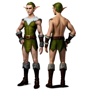 Fantasy Game Elf Body PNG Qdo PNG