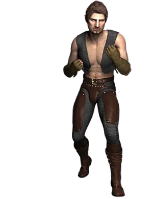 Fantasy Game Fighter Character
