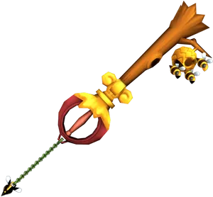 Fantasy Game Keyblade Weapon PNG image