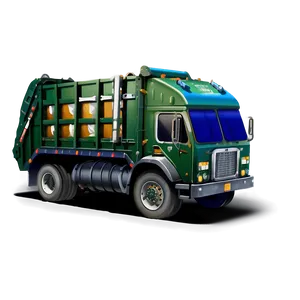 Fantasy Garbage Truck PNG 06202024