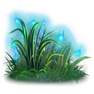 Fantasy Glowing Grass PNG Ixm9 PNG