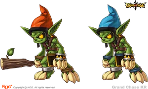 Fantasy Goblin Twins Illustration PNG image