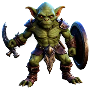 Fantasy Goblin Warrior Png 05252024 PNG image