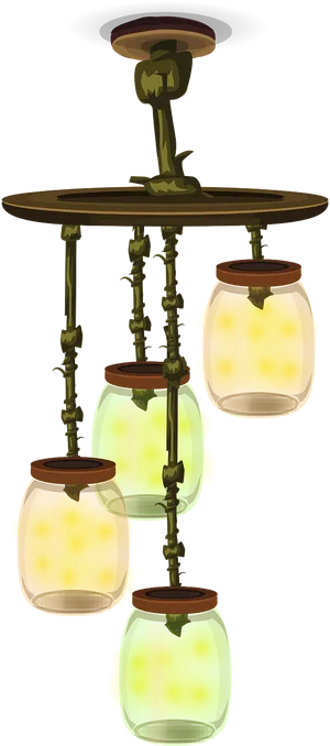 Fantasy Hanging Lanterns PNG image