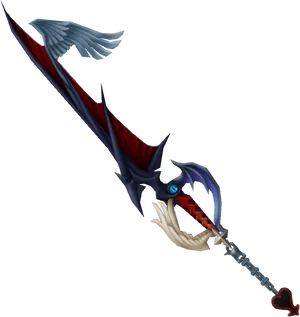 Fantasy Heart Keyblade PNG image
