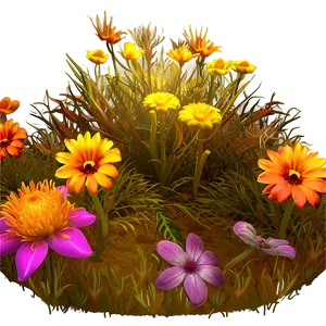 Fantasy Indie Flower Scene PNG 06252024 PNG
