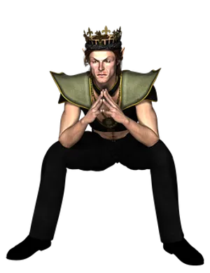Fantasy King Character Pose