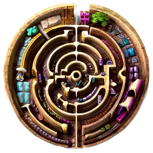 Fantasy Labyrinth World Png Wxy PNG image