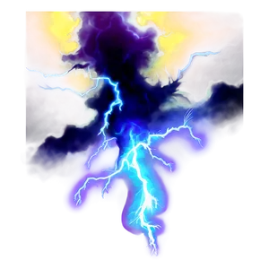 Fantasy Lightning Spell PNG Mir