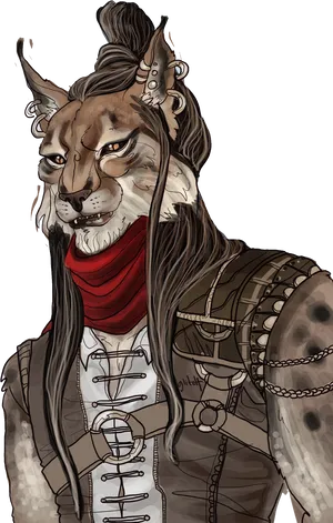 Fantasy Lynx Warrior Artwork