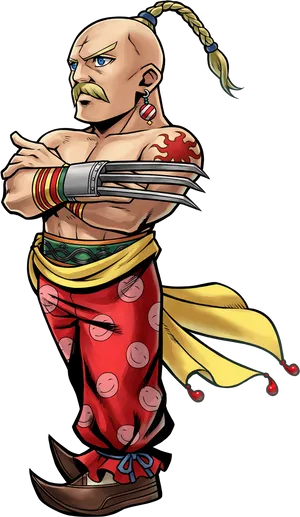 Fantasy Martial Artist Warrior PNG image