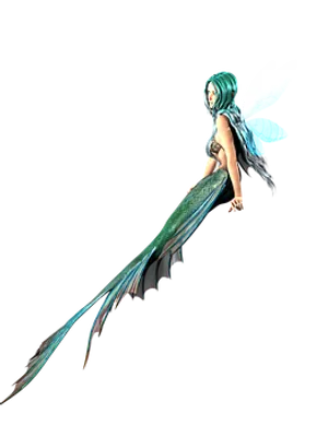 Fantasy Mermaid Fairy Hybrid PNG image