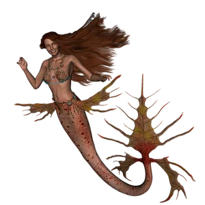 Fantasy Mermaid Illustration PNG image