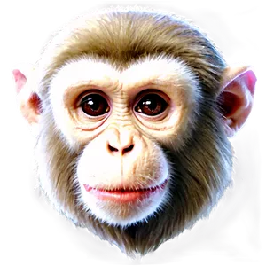 Fantasy Monkey Face PNG 06272024
