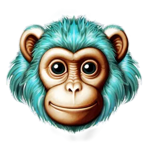 Fantasy Monkey Face PNG 46