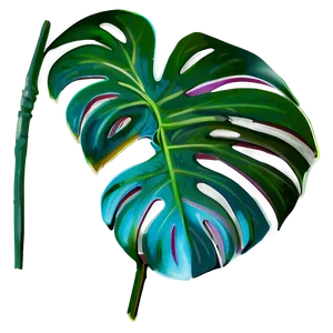 Fantasy Monstera Leaf Png 05232024 PNG image