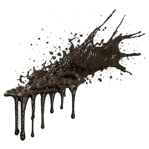 Fantasy Mud Splatter Artwork PNG Bln