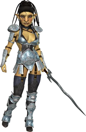 Fantasy Orc Warrior Female.png PNG image