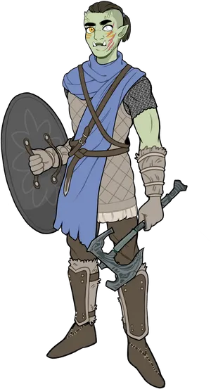 Fantasy_ Orc_ Warrior_ Illustration.png PNG image