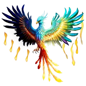 Fantasy Phoenix Rising PNG 27