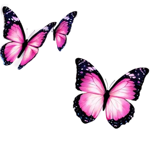 Fantasy Pink Butterfly Effect PNG 91