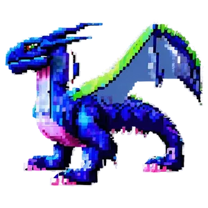 Fantasy Pixelated Dragon Png Eny9 PNG image