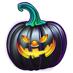 Fantasy Pumpkin Outline Art PNG Jmg