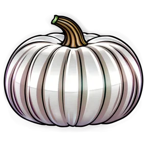 Fantasy Pumpkin Outline Art PNG Wtb16 PNG