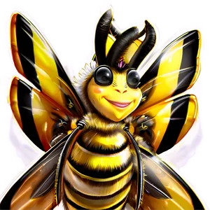 Fantasy Queen Bee Artwork Png 06262024 PNG image