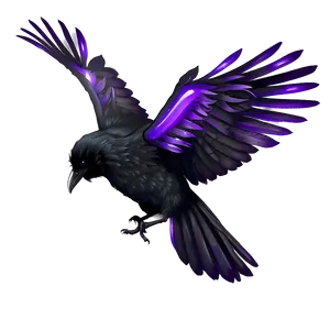 Fantasy Raven With Magic PNG 18