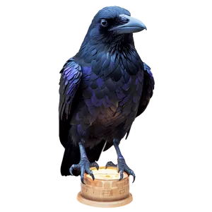 Fantasy Raven With Magic PNG Iqe PNG