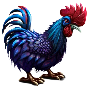 Fantasy Rooster Creature PNG Ehu