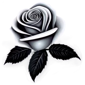 Fantasy Rose Black And White Png 06132024 PNG image